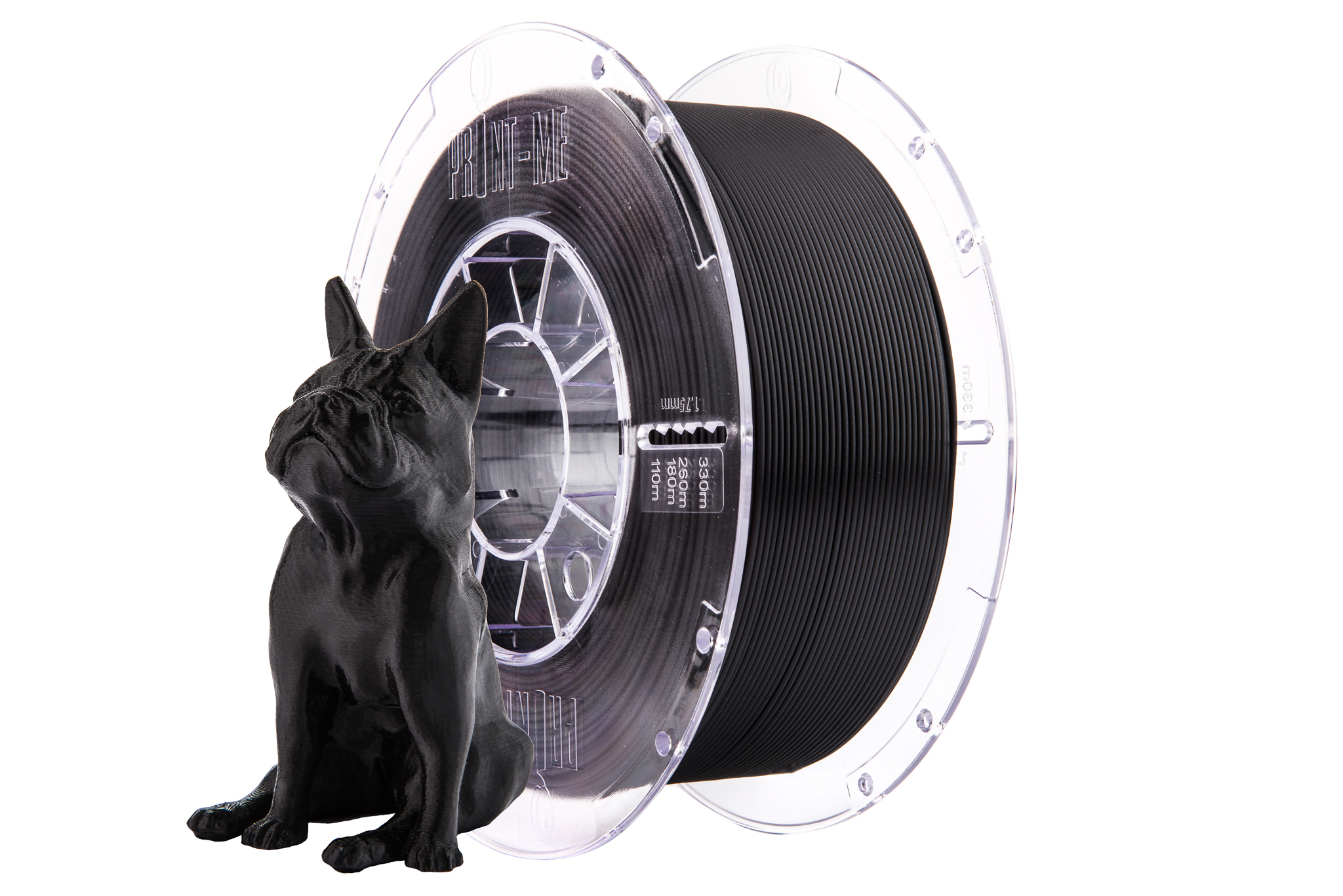 Obrázek PLA antracit černá / anthracite black PRINT-ME 1,75 mm 1 kg