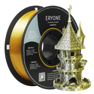 ERYONE PLA Filament – Dvoubarevný 1kg (zlatá, stříbrná)
