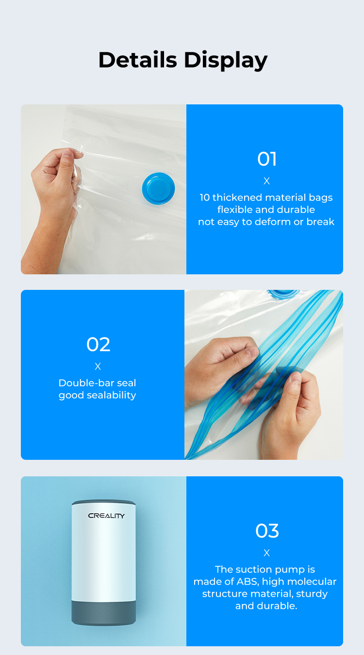 Obrázek Creality Sada pro vakuové skladování filamentů