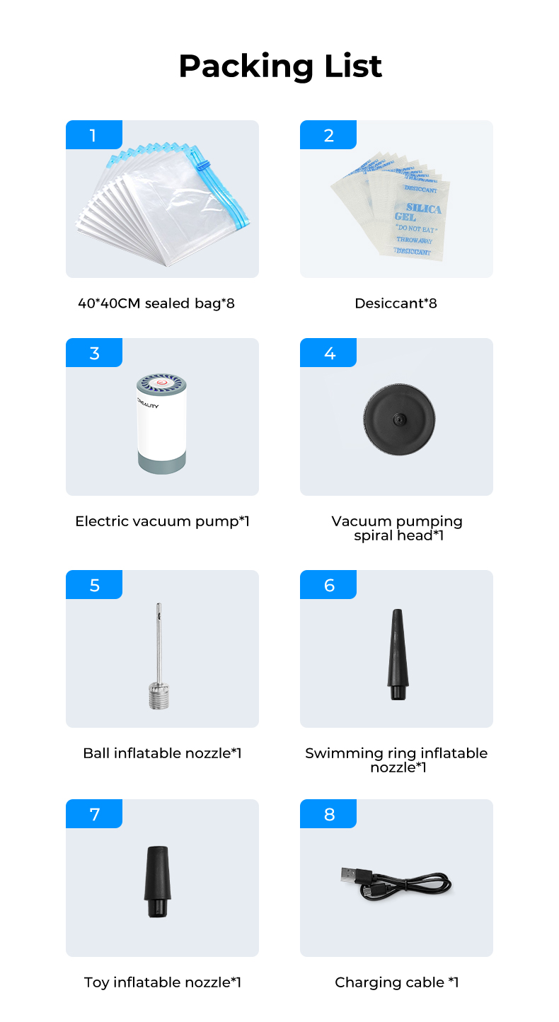 Obrázek Creality Sada pro vakuové skladování filamentů