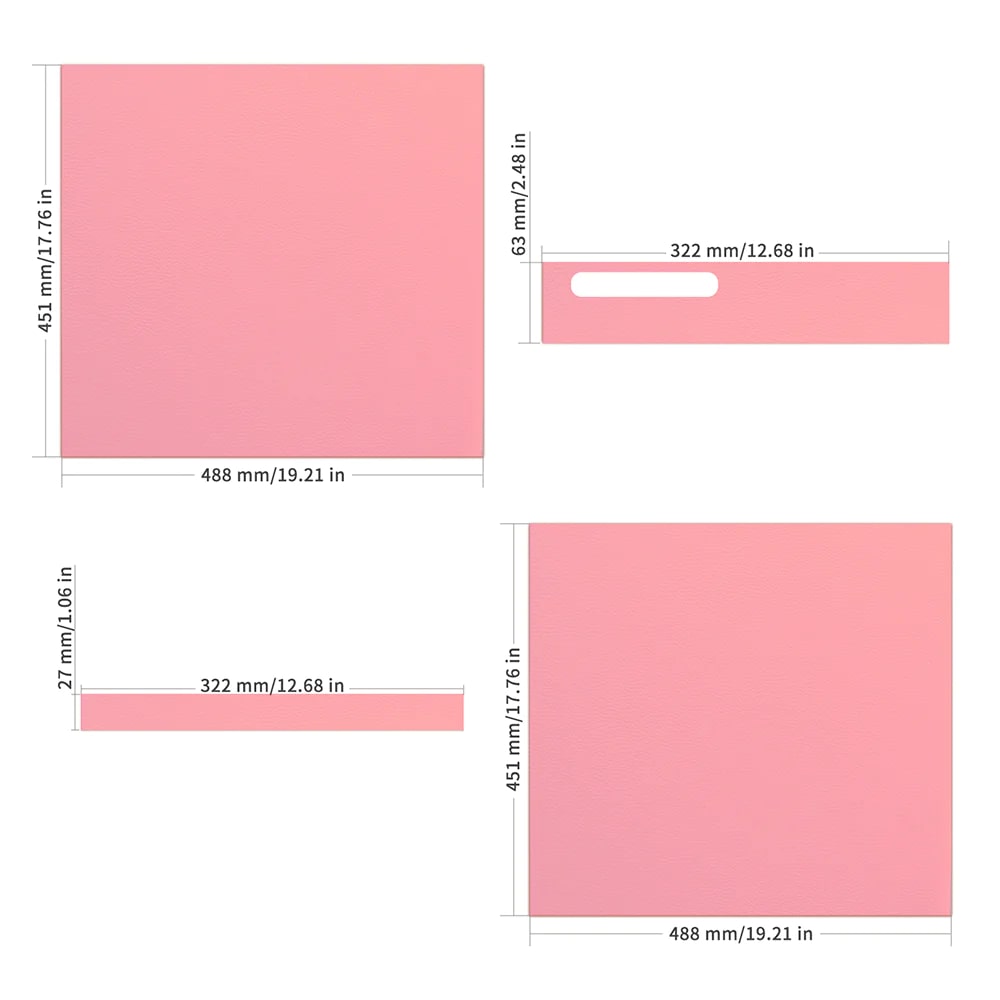 Obrázek Růžová - Ochranný kožený obal BIQU Panda pro P1S