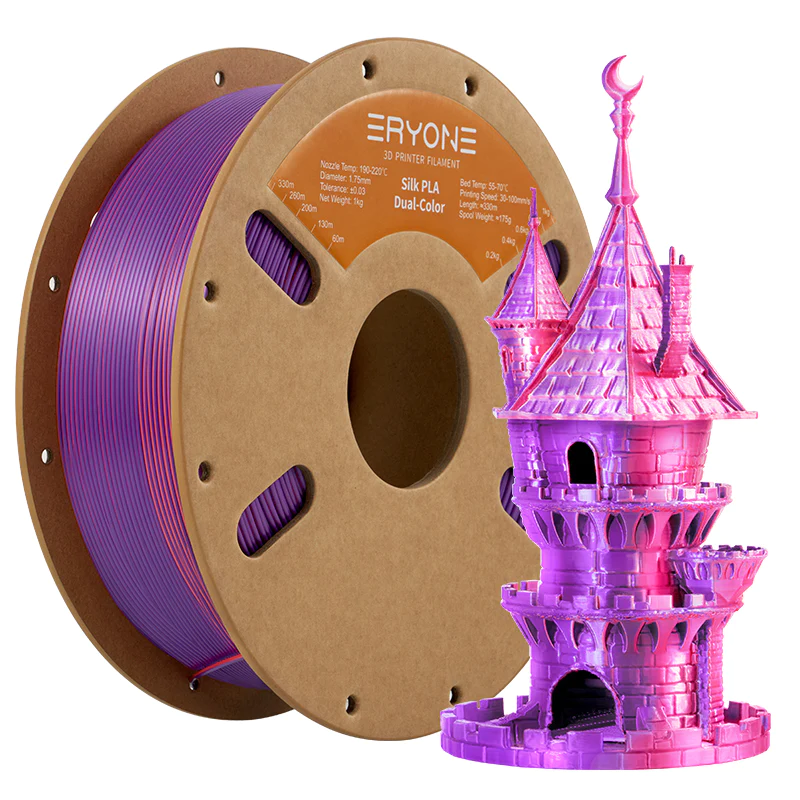 Obrázek ERYONE PLA Filament - Dvoubarevný 1kg (oranžová, fialová)