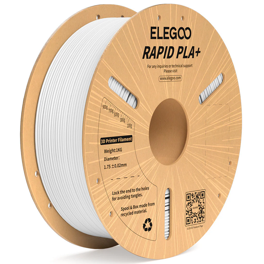 Obrázek Elegoo RAPID PLA+ Bílá / White 1 kg
