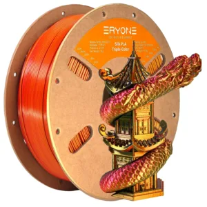 ERYONE PLA Filament – Tříbarevný 1kg (černá, červená, zlatá)