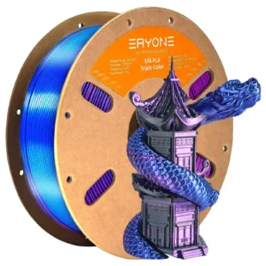 ERYONE PLA Filament – Tříbarevný 1kg (černá, modrá, fialová)