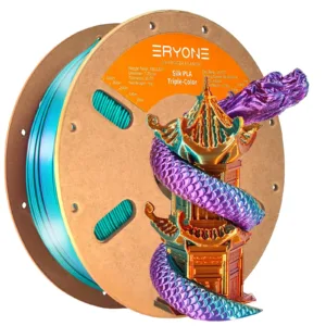 ERYONE PLA Filament – Tříbarevný 1kg (fialová, modrozelená, oranžová)