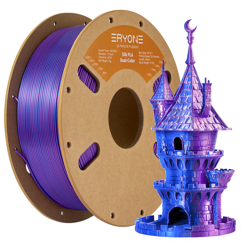 ERYONE PLA Filament - Dvoubarevný 1kg (fialová, modrá)