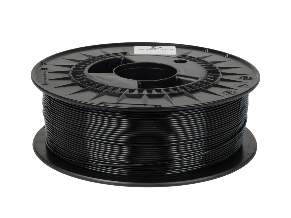 Obrázek 3DPower PETG Basic - Černá / Black 1 kg