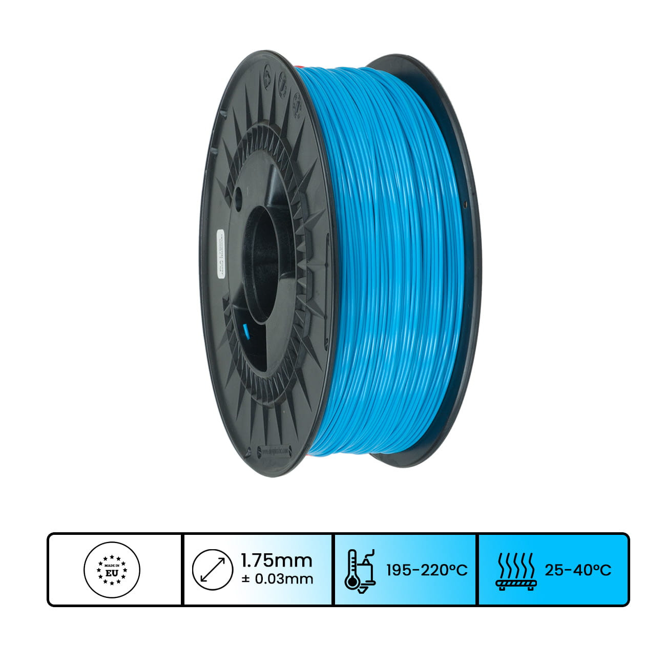 Obrázek 3DPower PLA Basic - Světle Modrá / Light Blue 1 kg