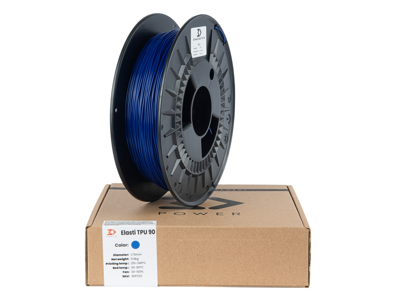 Obrázek 3DPower TPU - Tmavě Modrá / Dark Blue 0.5 kg