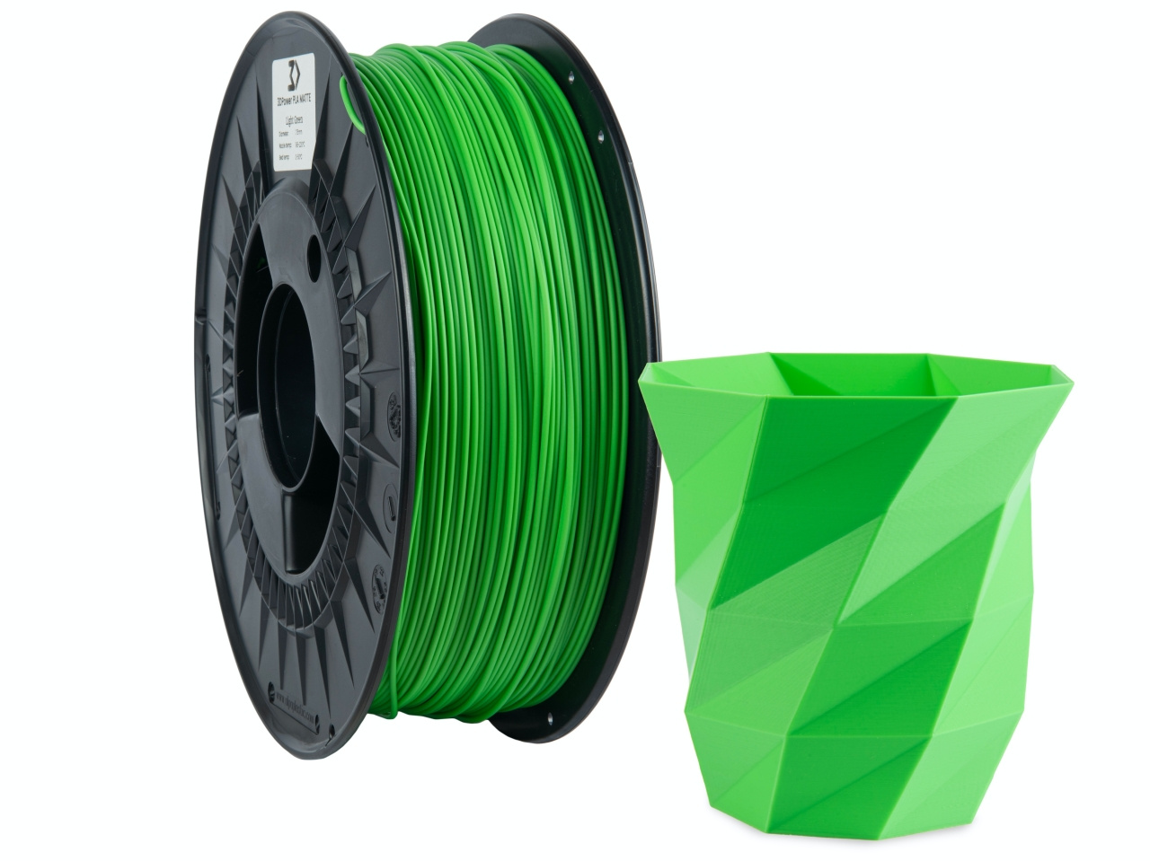 Obrázek 3DPower PLA Matte - Světle Zelená / Light Green 1 kg