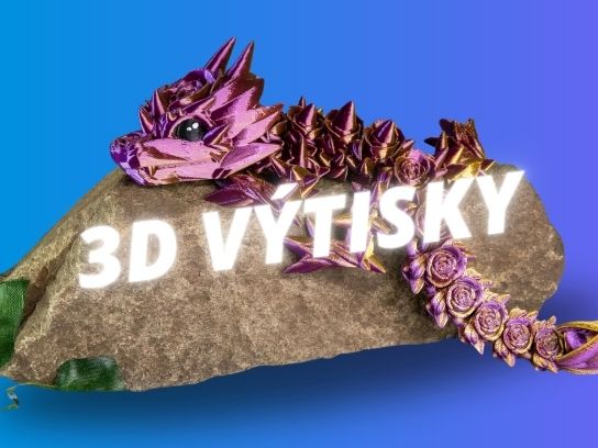 Obrázek Komisní prodej 3D tištěných hraček - Draci, želvy, lišky a další originální modely