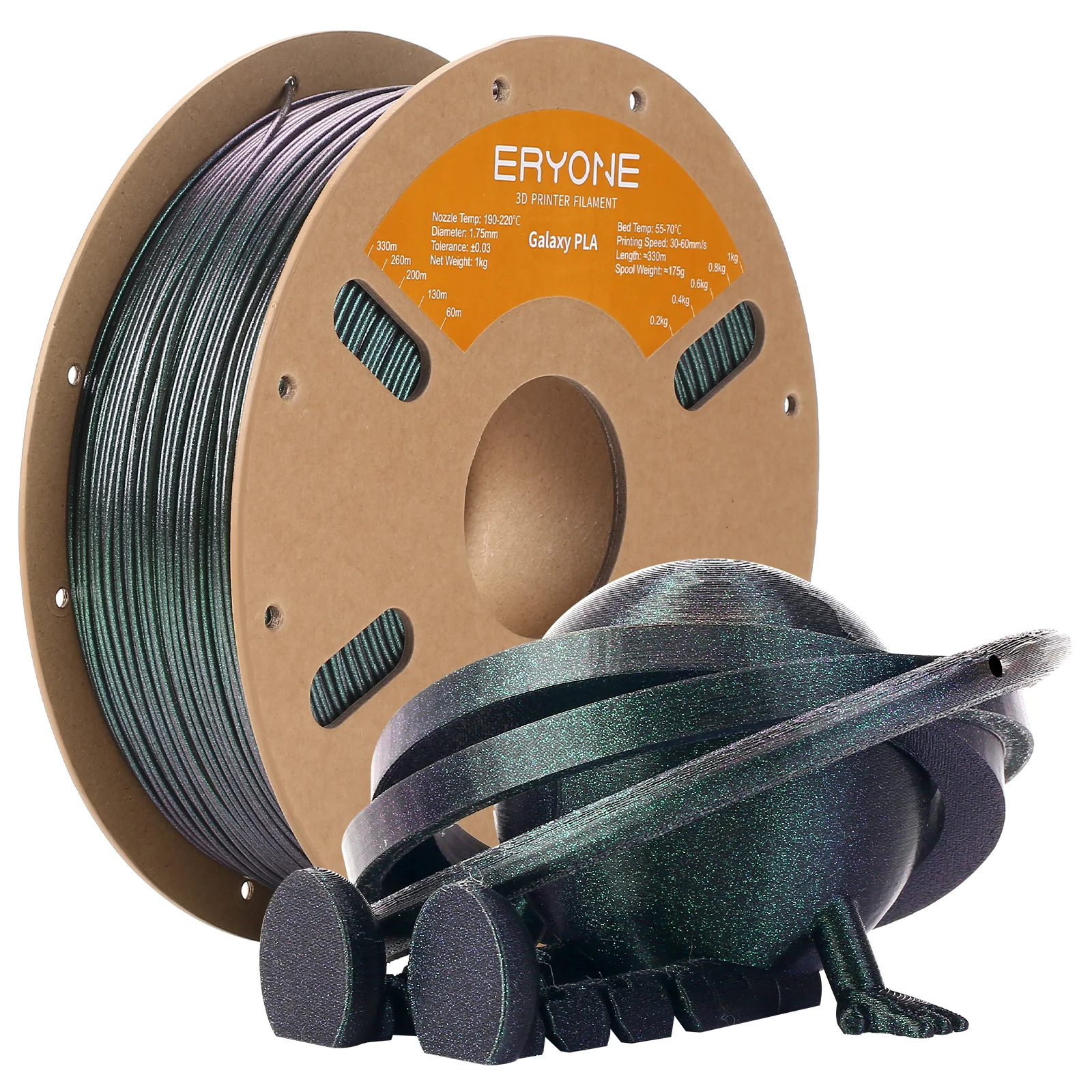 ERYONE PLA - Galaxy tmavě zelená / Bipolar Nebula 1 kg