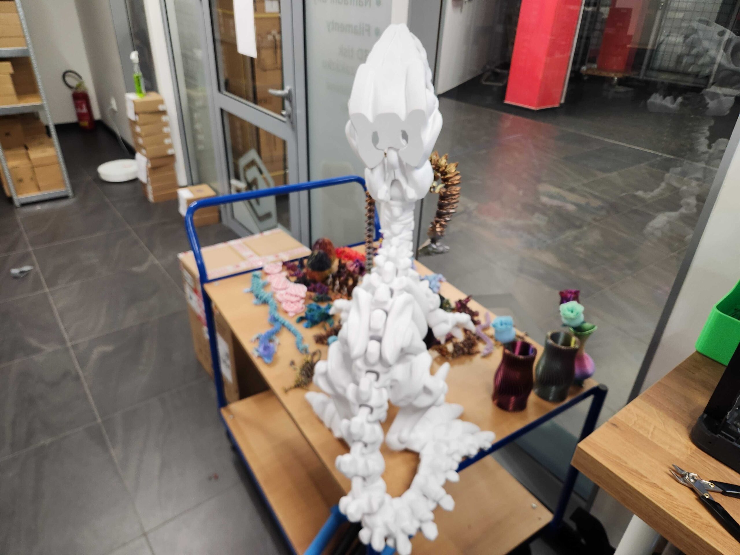 Obrázek Flexi Factory Skeleton Raptor - XXL 3D tisk (500% zvětšení)