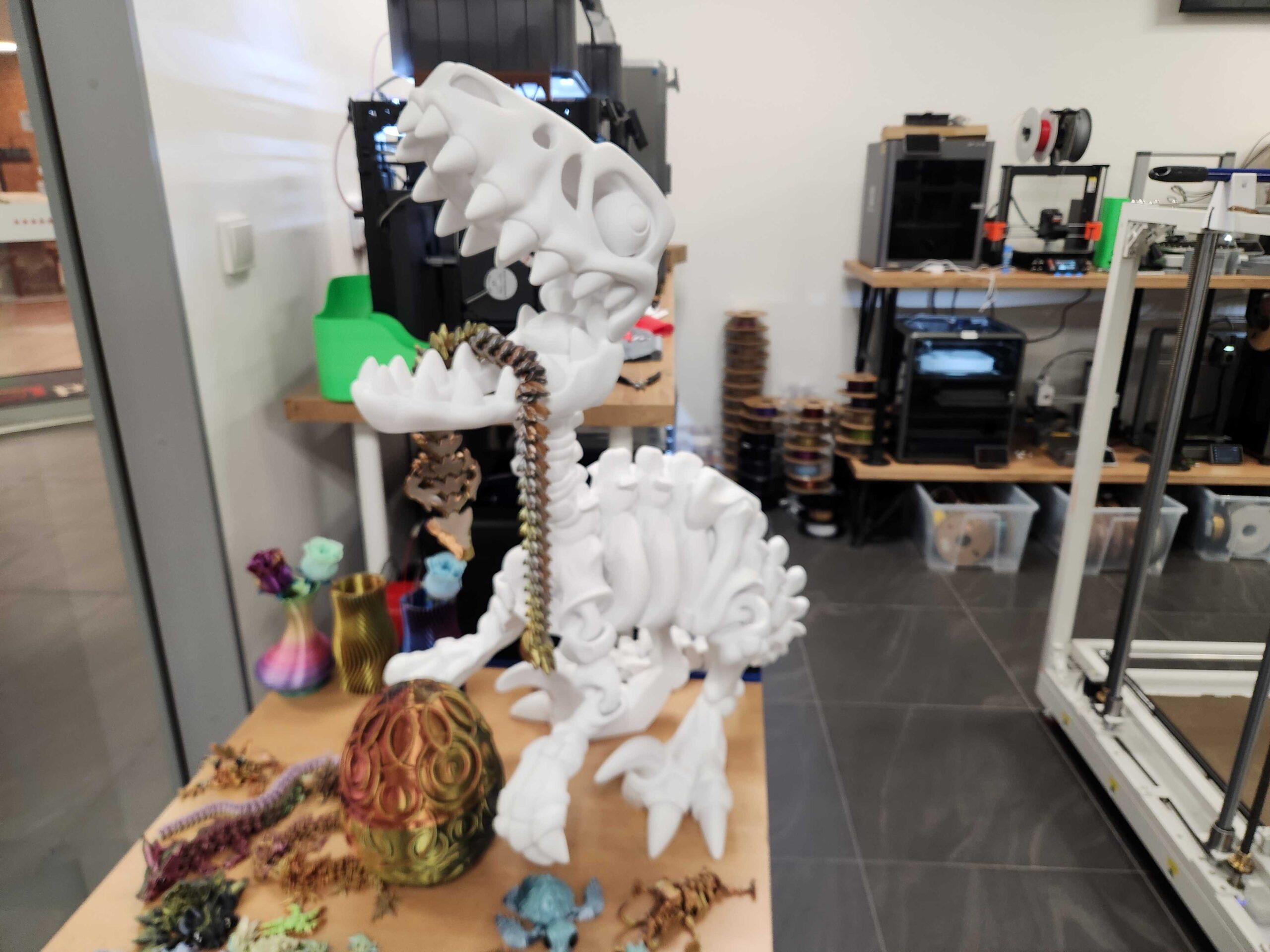 Obrázek Flexi Factory Skeleton Raptor - XXL 3D tisk (500% zvětšení)