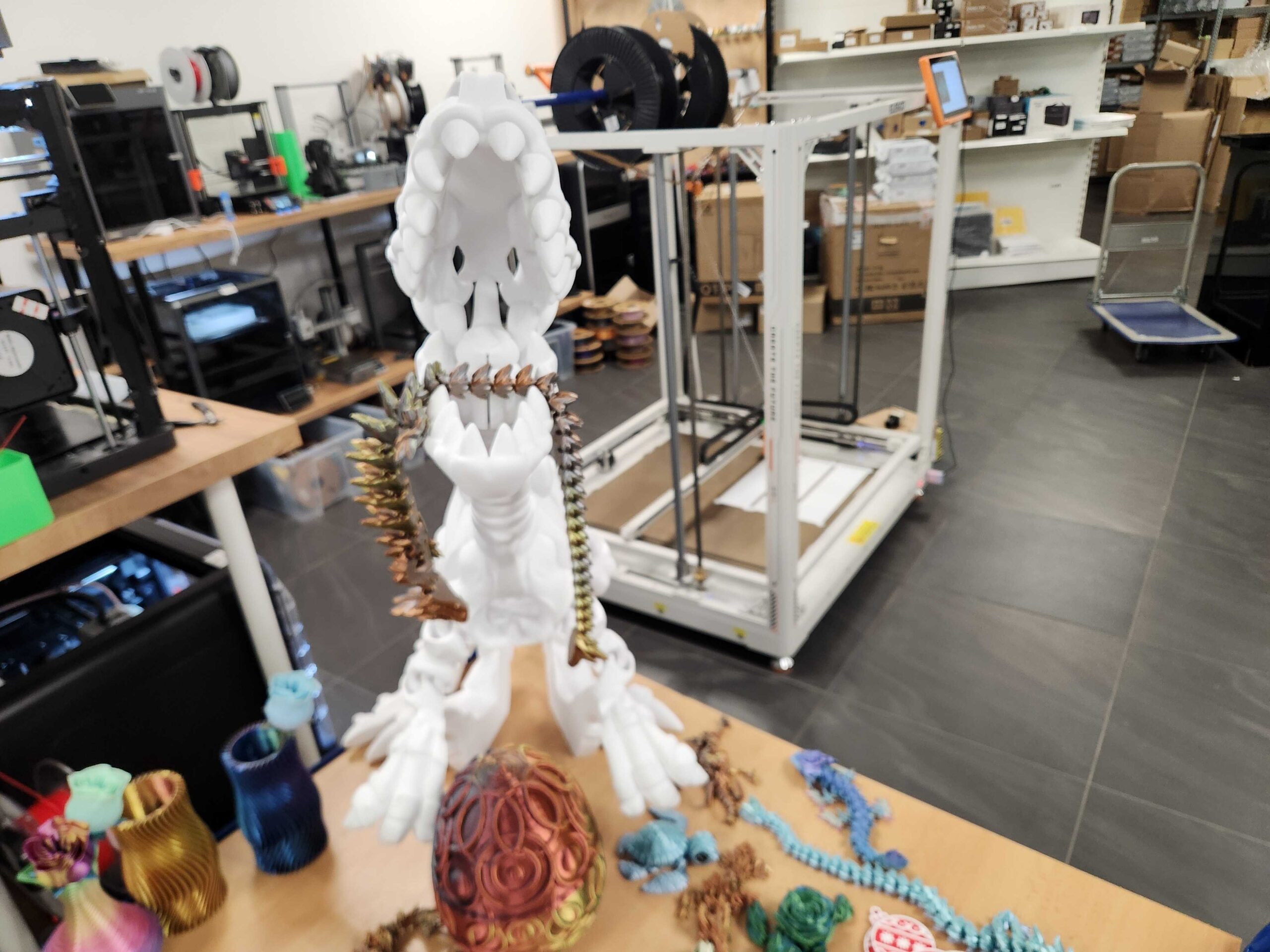 Obrázek Flexi Factory Skeleton Raptor - XXL 3D tisk (500% zvětšení)