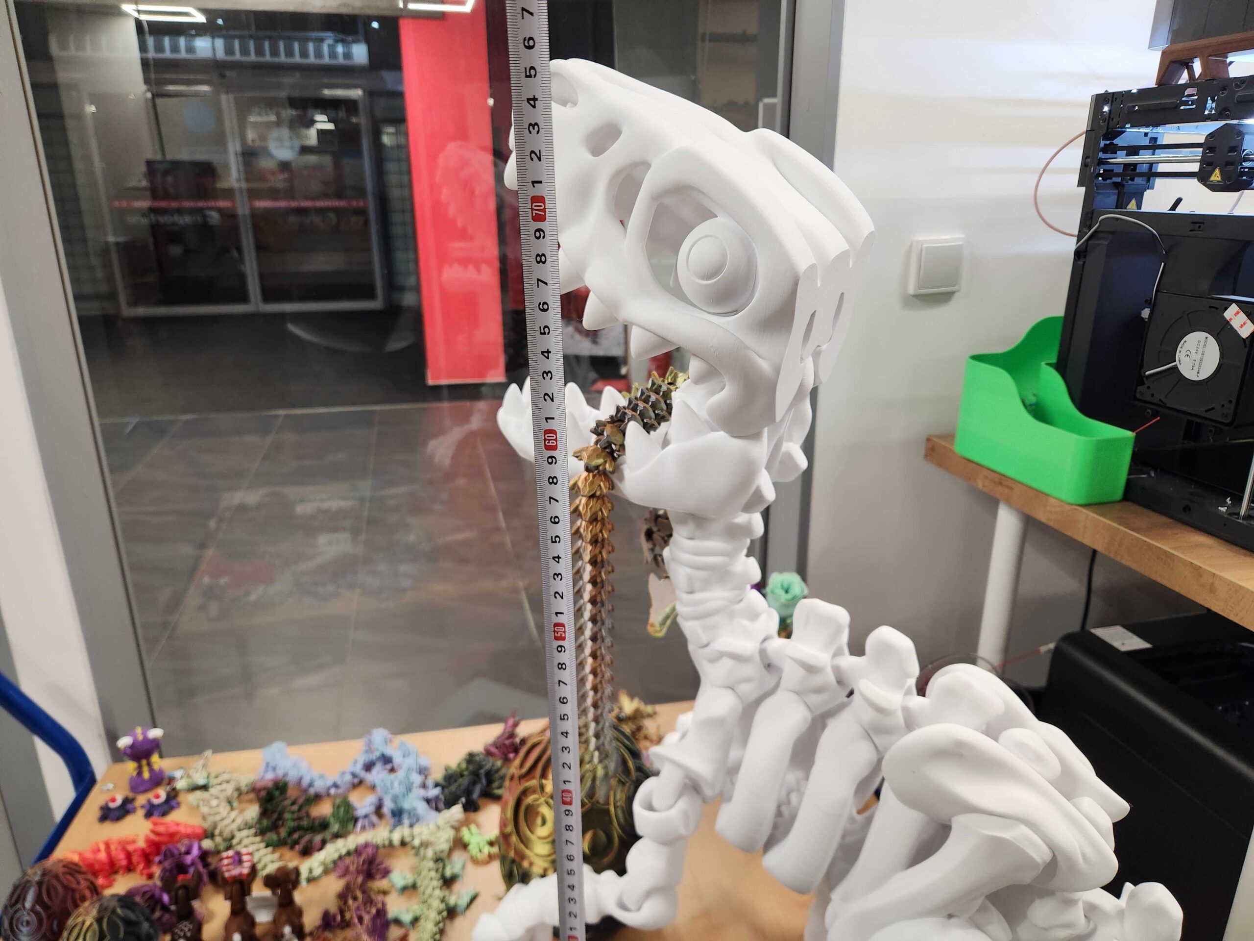 Obrázek Flexi Factory Skeleton Raptor - XXL 3D tisk (500% zvětšení)