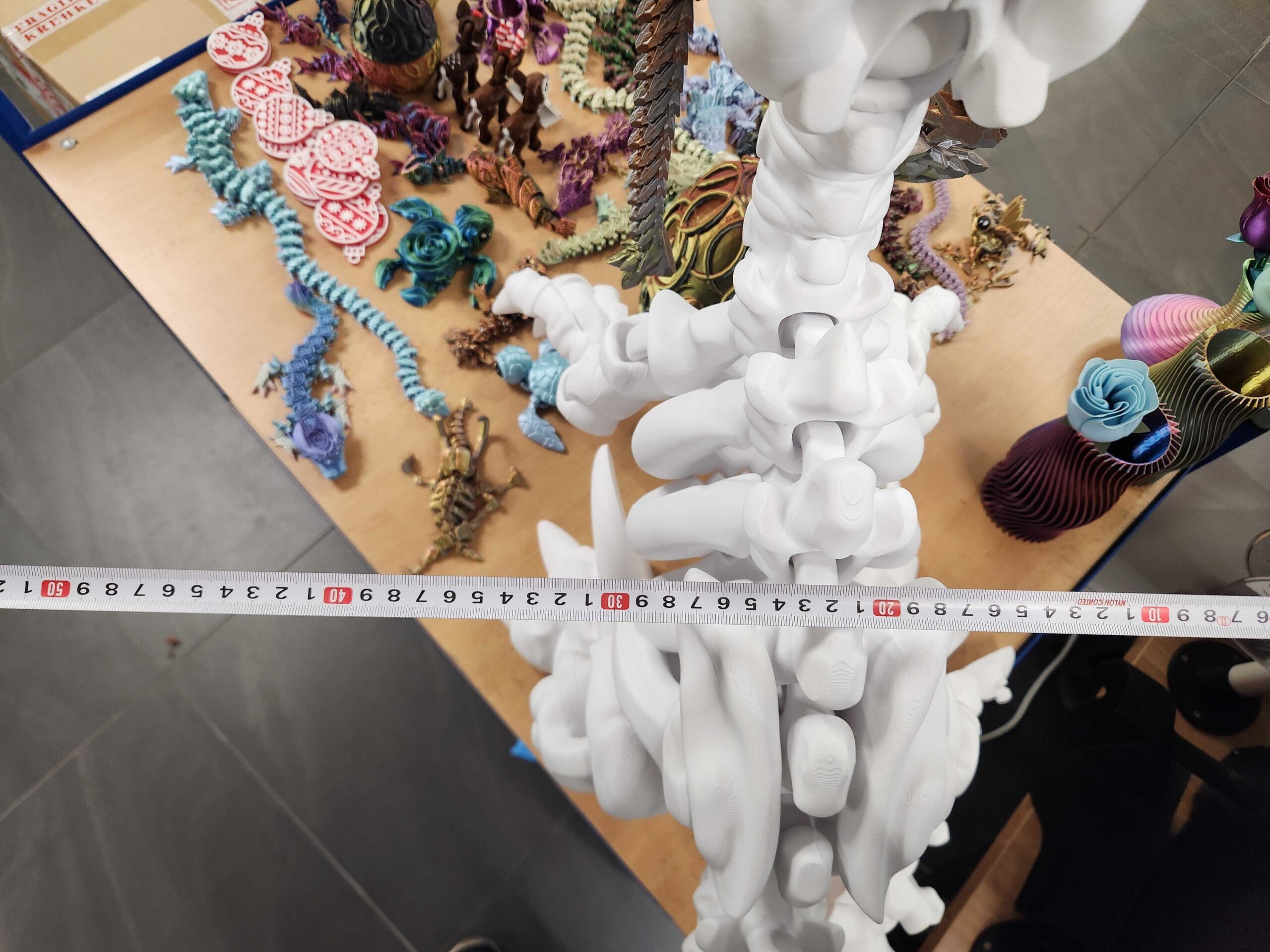 Obrázek Flexi Factory Skeleton Raptor - XXL 3D tisk (500% zvětšení)