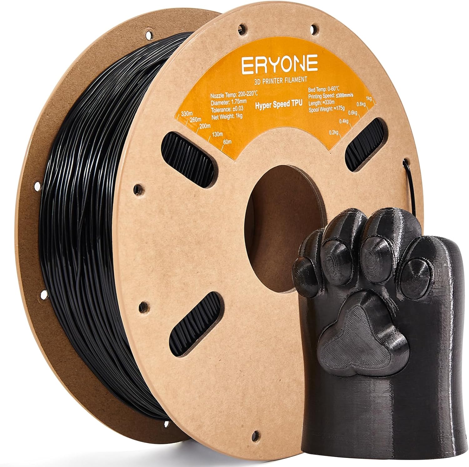 ERYONE Hyper Speed TPU Filament - černá 1kg