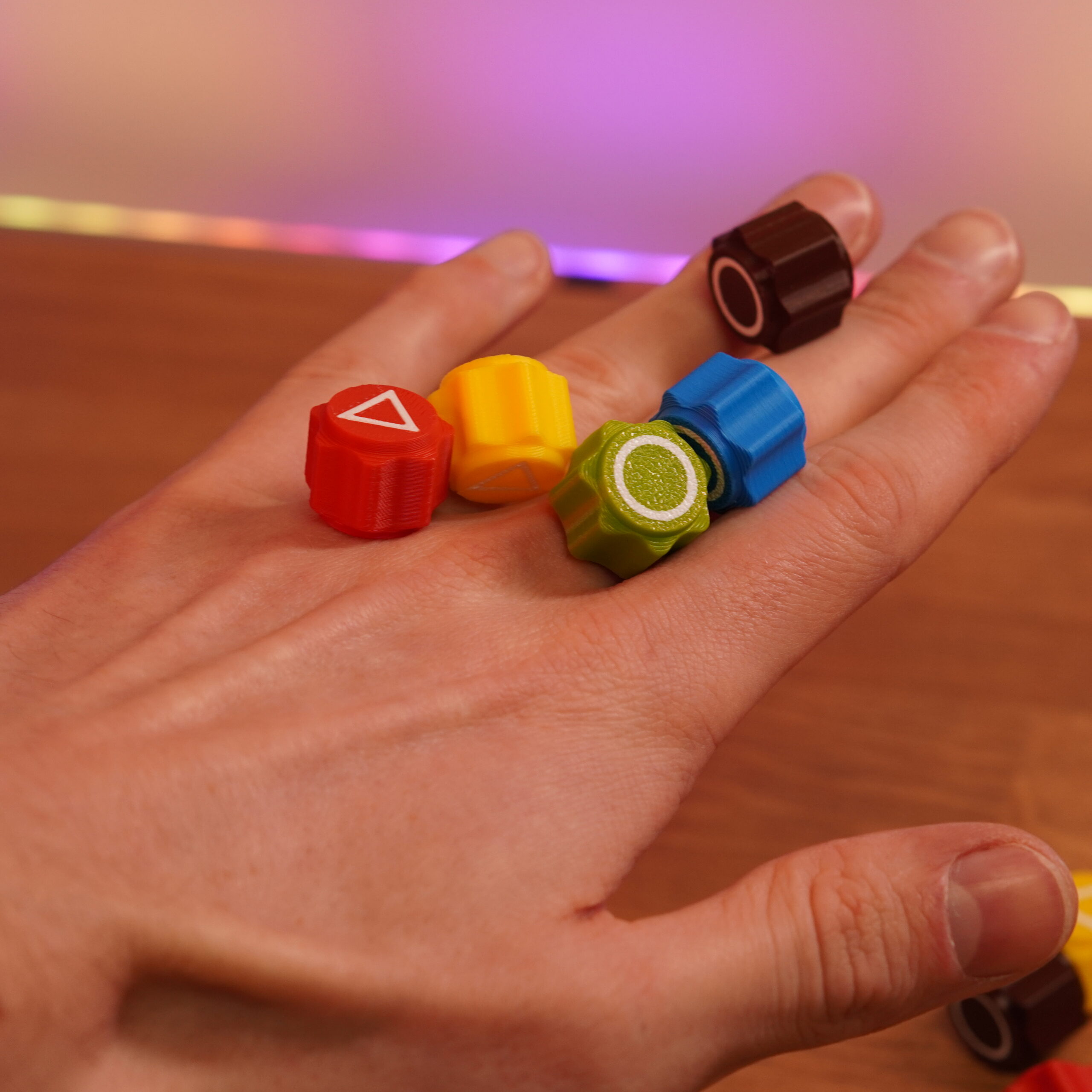 Obrázek Gonggi Game / hra – sada herních kamenů (hotový 3D tisk)