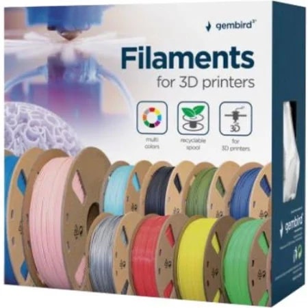 Obrázek Gembird PLA Black / Černý 1.75mm 1kg