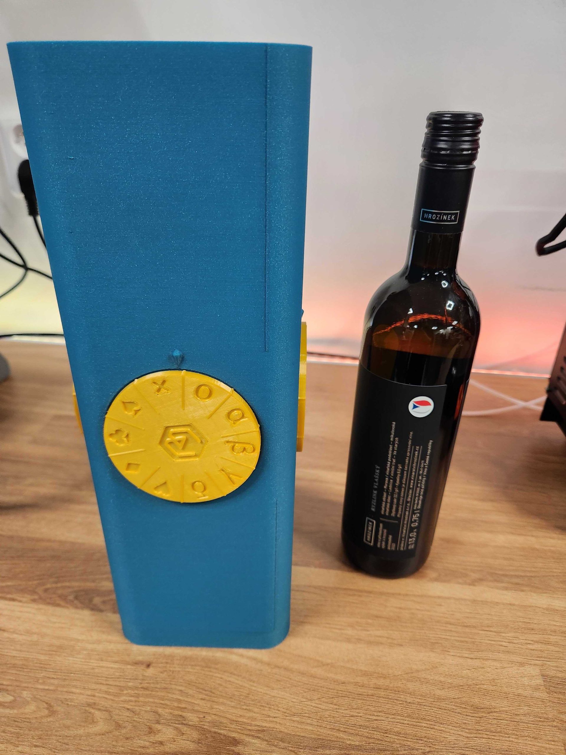 Obrázek Dárkový obal na láhev s tajným kódem