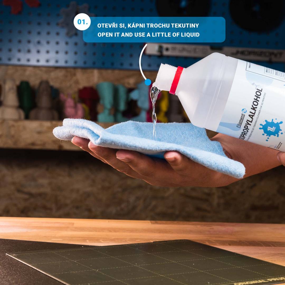 Obrázek Isopropylalkohol 1 L - čistič na 3D podložky