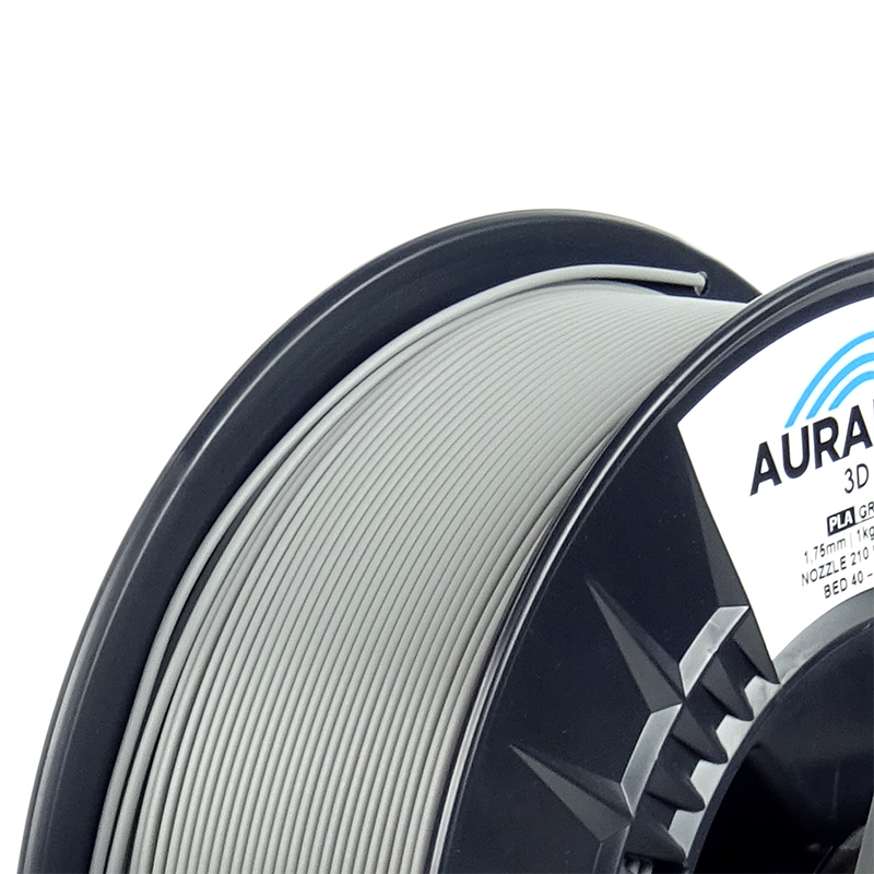 Obrázek AURAPOL PLA 3D Filament Šedá 1 kg 1,75 mm