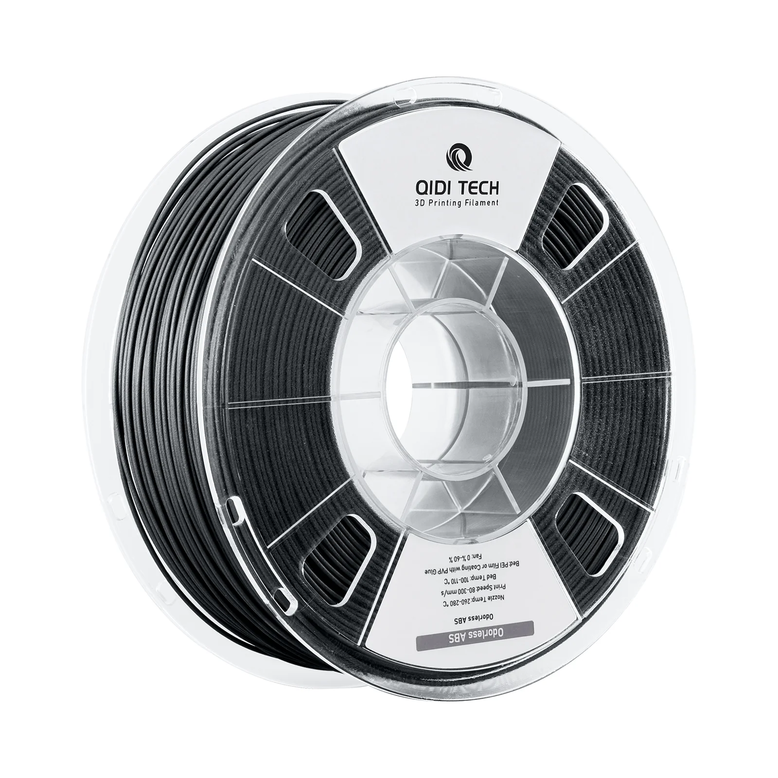 QIDI Tech Filament Odorless-ABS Rapido černá 1 kg se sníženým zápachem