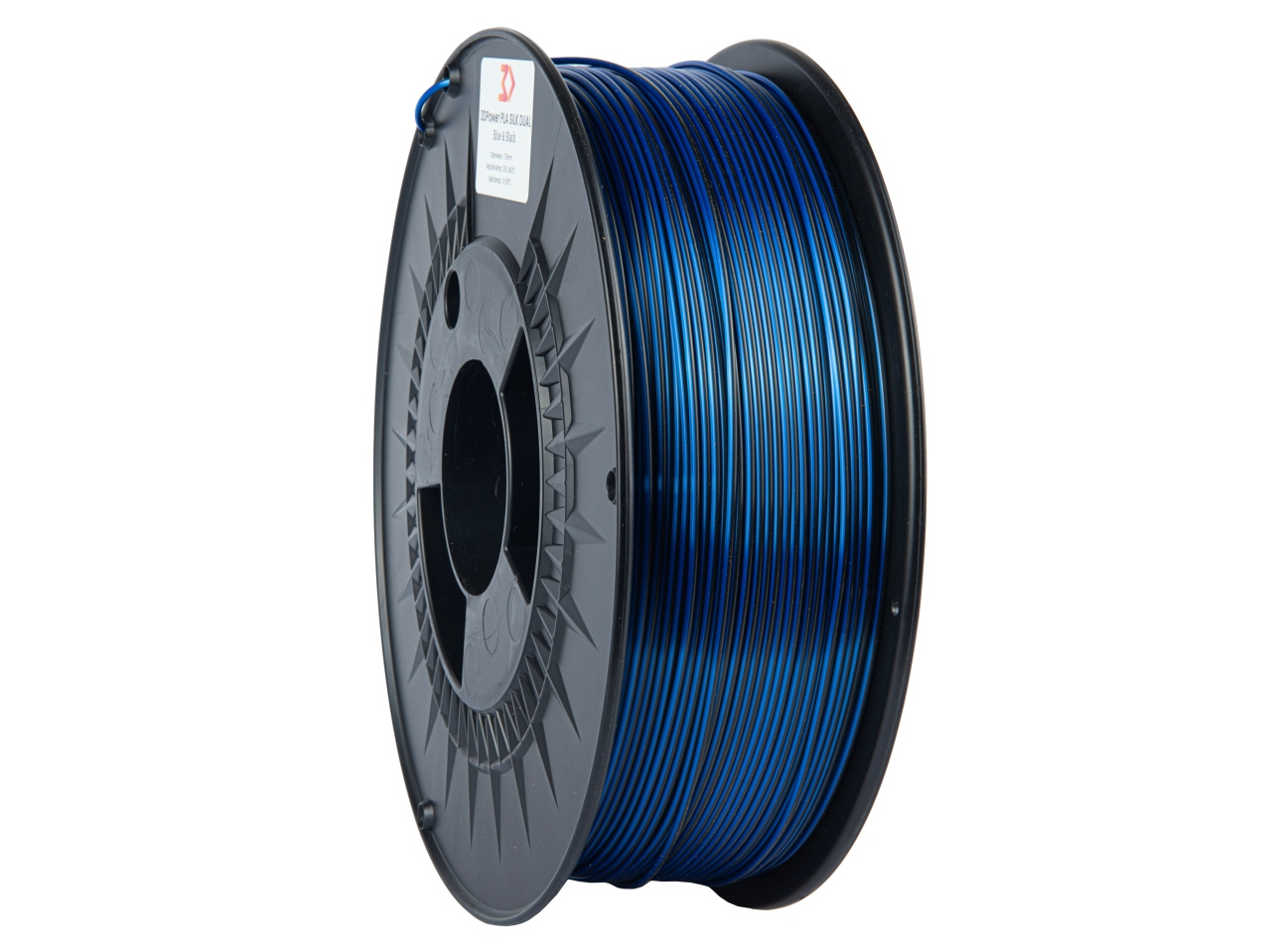 Obrázek 3DPower PLA Silk Dual - Blue Black / Modrá Černá 1 kg