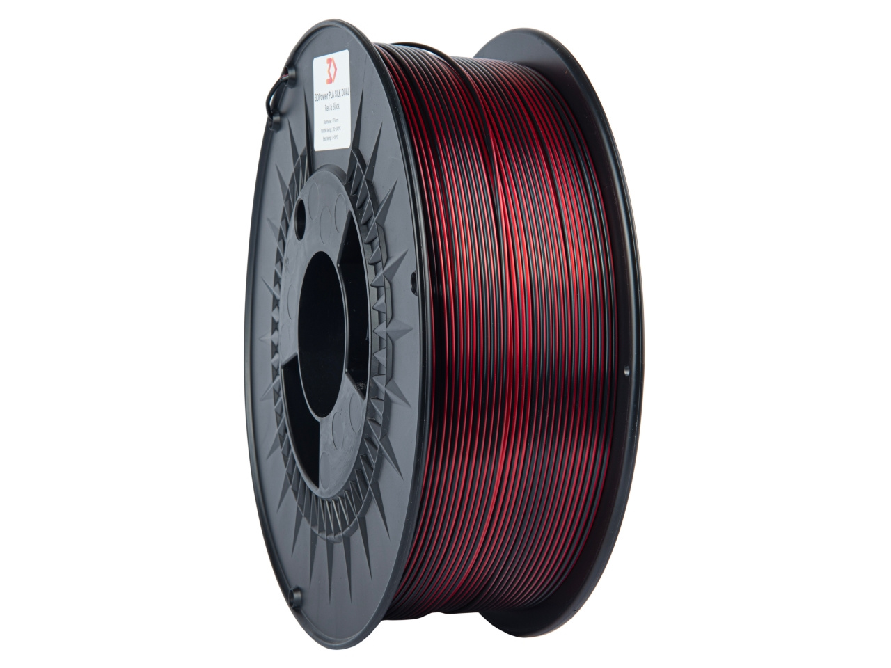 Obrázek 3DPower PLA Silk Dual - Red Black / Červená Černá 1 kg