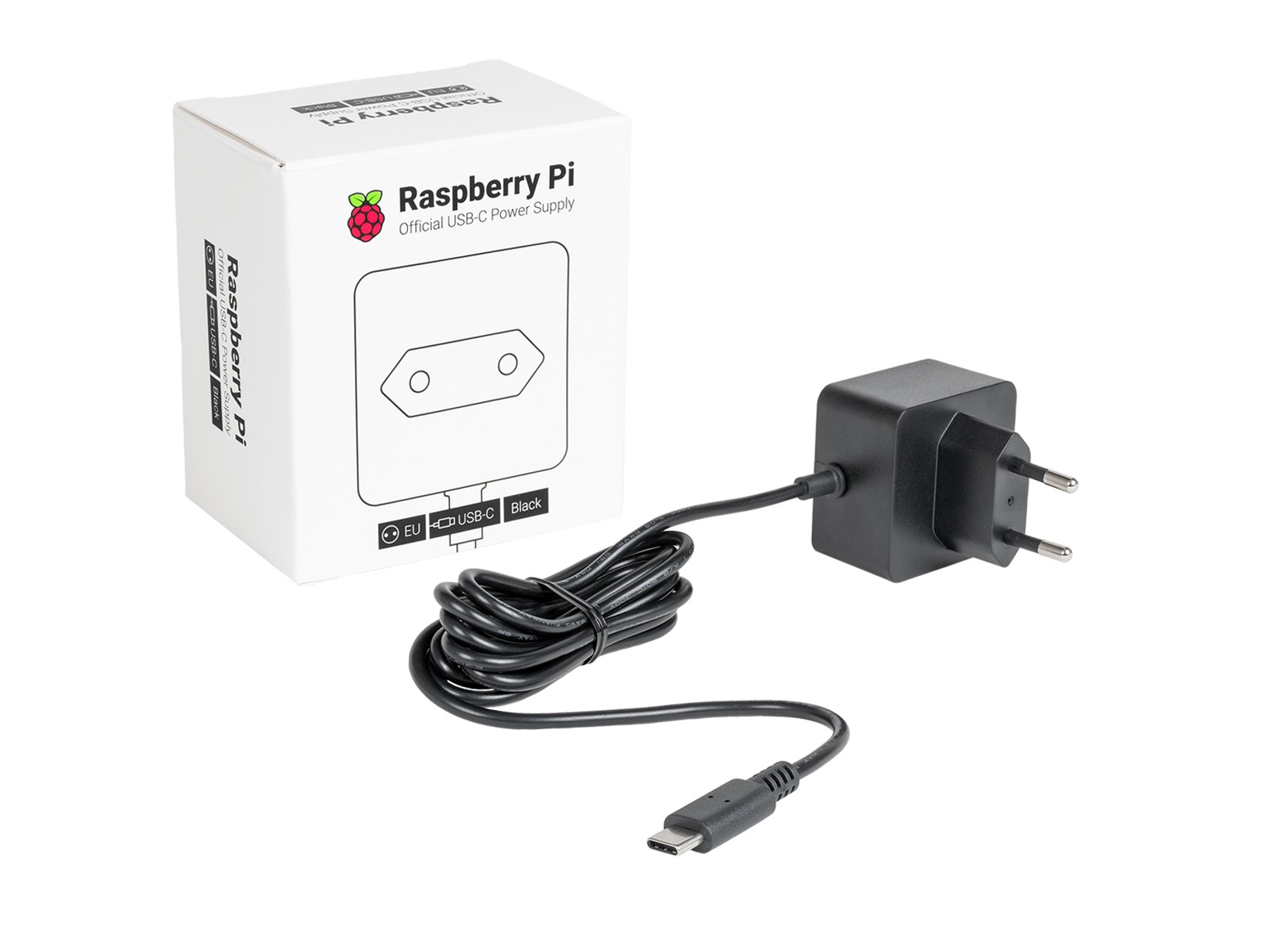 Obrázek Raspberry Pi 15W USB-C Zdroj EU
