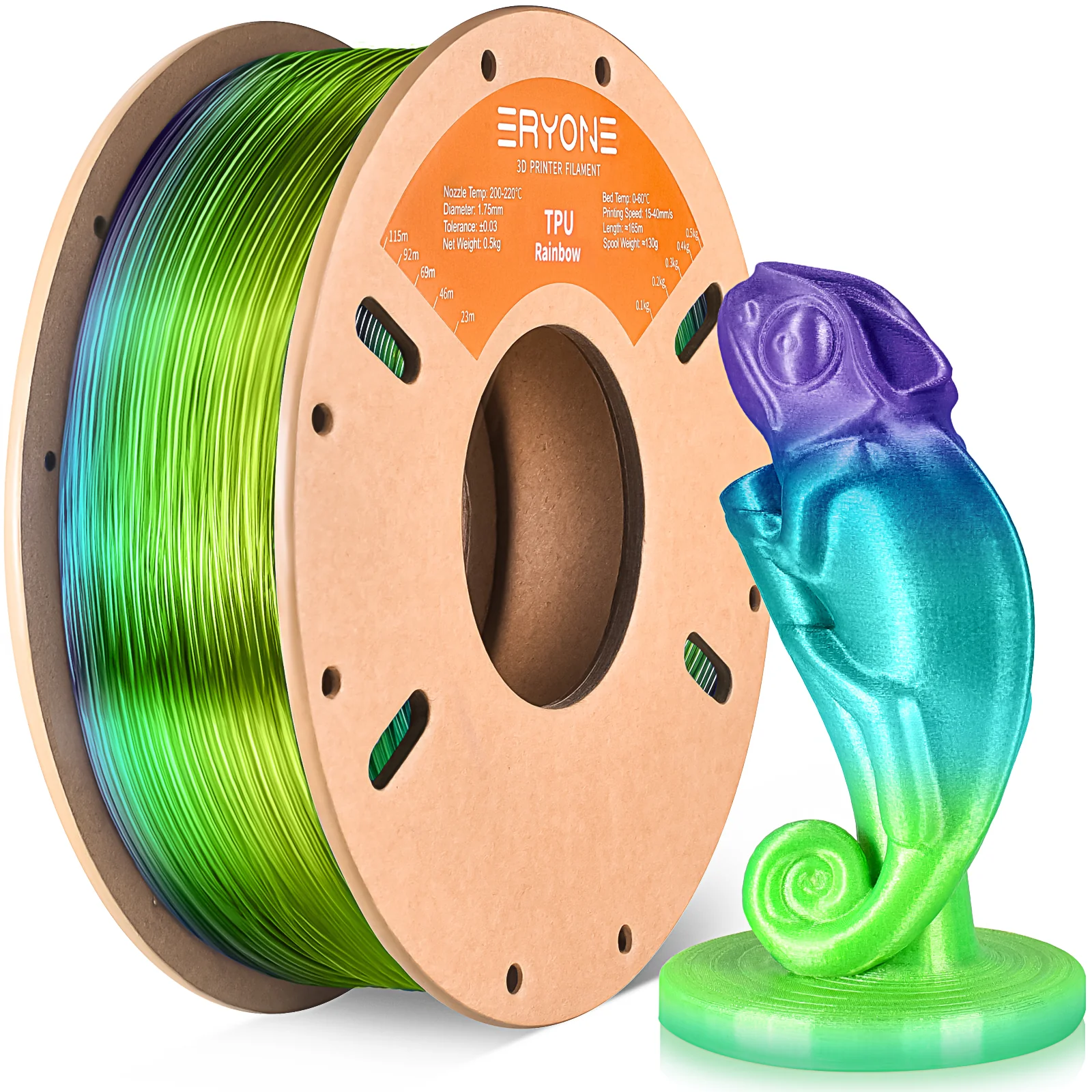 ERYONE TPU Filament - mořské sklo 0.5 Kg