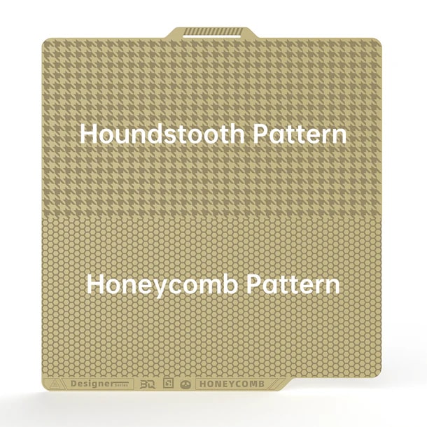 Obrázek BIQU Panda BuildPlate Designer - Honeycomb & Houndstooth