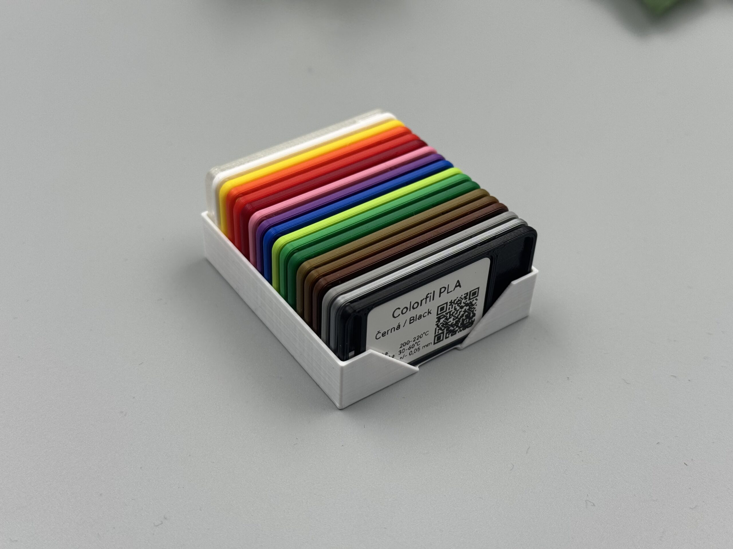 Obrázek Colorfil PLA barevný vzorník - Filament Swatches - Bez krabičky