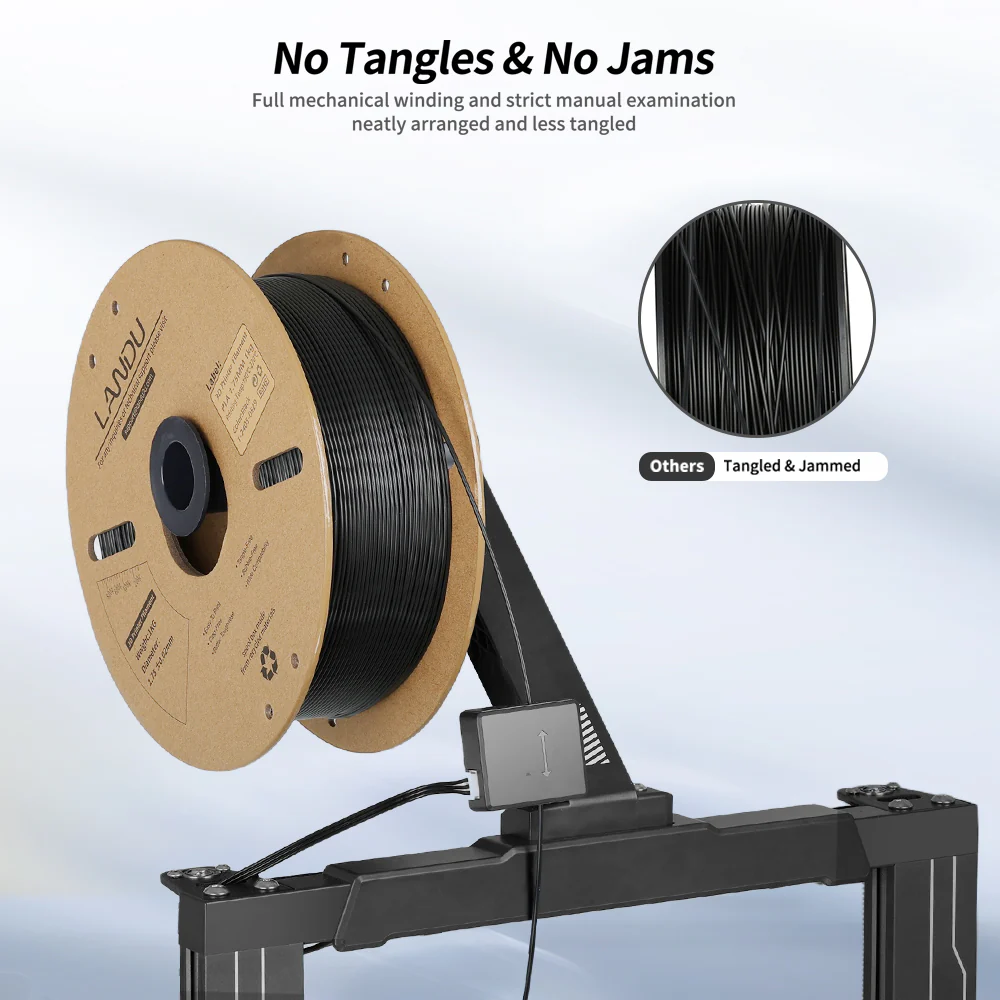 Obrázek Landu PLA modrá 1 kg - plastová cívka