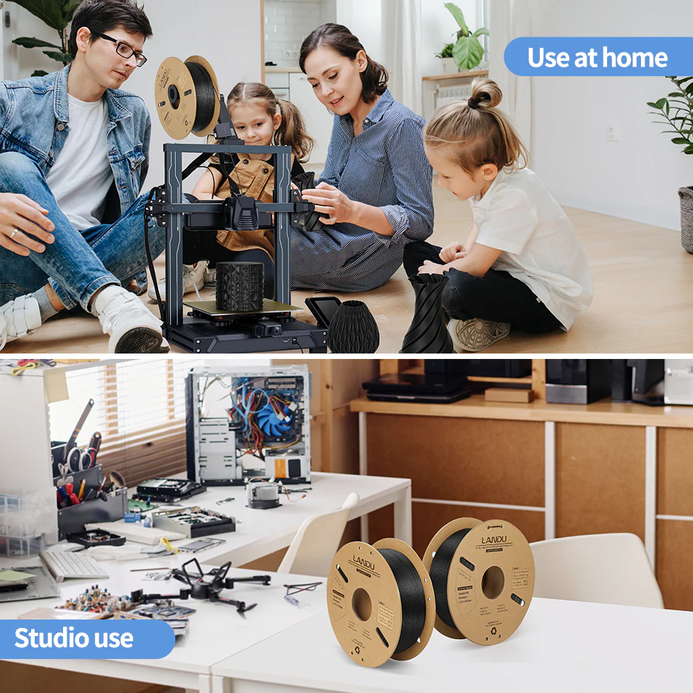 Obrázek Landu PLA modrá 1 kg - plastová cívka