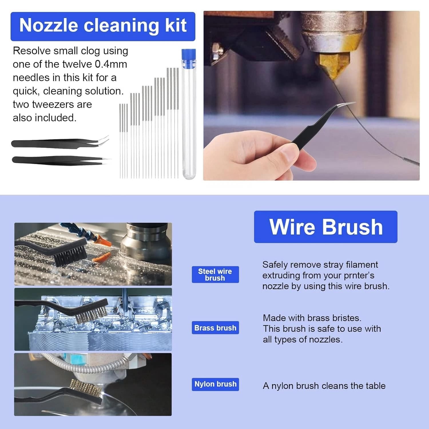 Obrázek Sada nářadí pro 3D tiskárny - 55 dílů