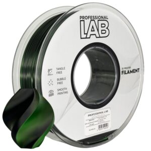 Prof. Lab PLA Silk Dual Color Black Green (černá, zelená) 1 kg