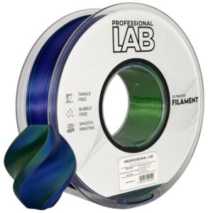 Prof. Lab PLA Silk Tri Color Blue Green Purple (modrá, zelená, fialová) 1 kg