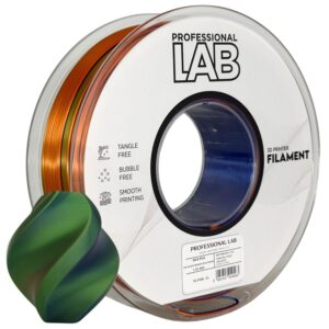 Prof. Lab PLA Silk Tri Color Orange Blue Green (oranžová, modrá, zelená) 1 kg