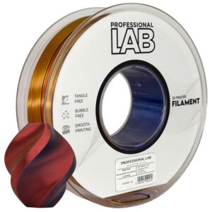 Prof. Lab PLA Silk Tri Color Red Yellow Blue (červená, žlutá, modrá) 1 kg