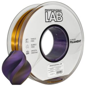 Prof. Lab PLA Silk Tri Color Black Gold Purple (černá, zlatá, fialová) 1 kg