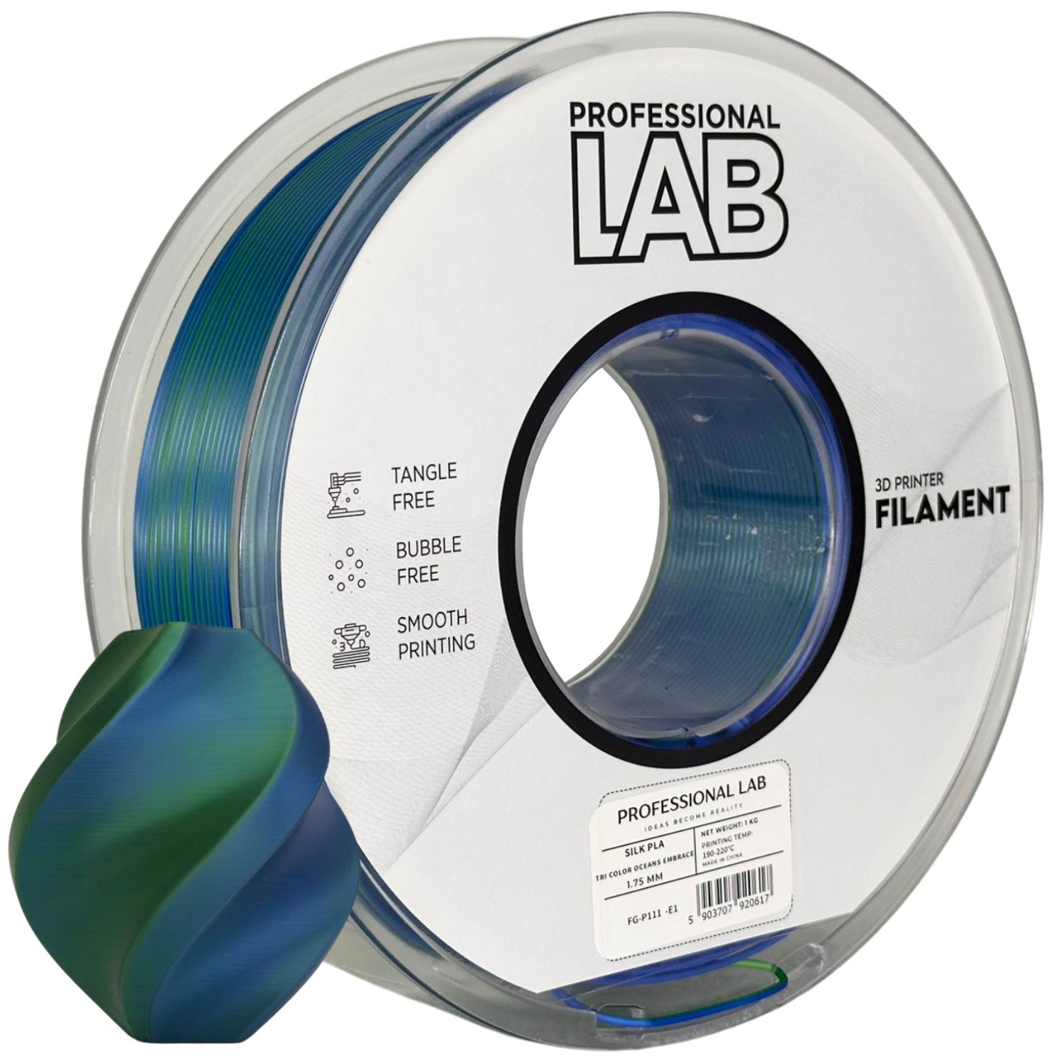 Obrázek Prof. Lab PLA Silk Tri Color Oceans Embrace 1 kg