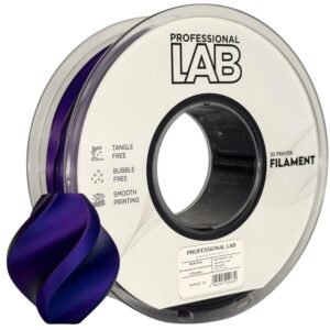 Prof. Lab PLA Silk Tri Color Blue Purple Black (modrá, fialová, černá) 1 kg