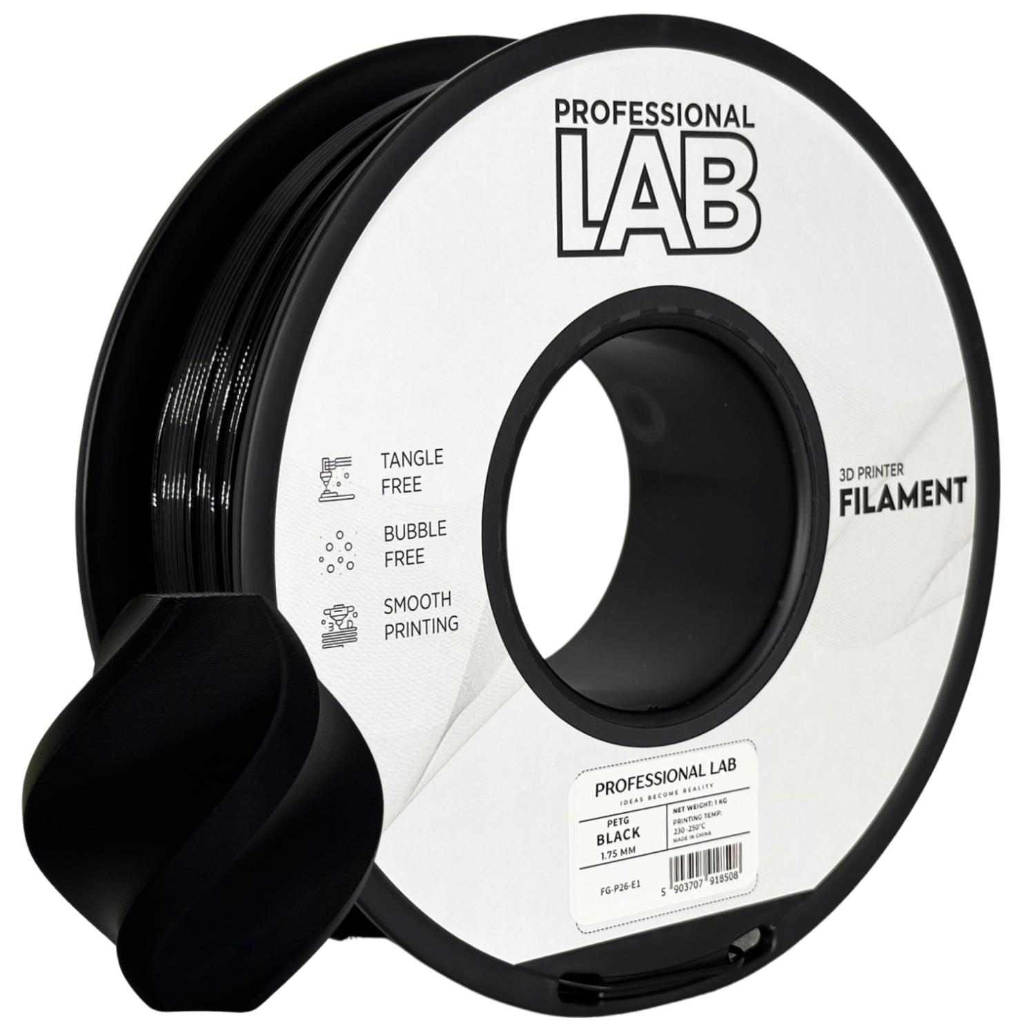 Prof. Lab PETG Black (černá) 1 kg