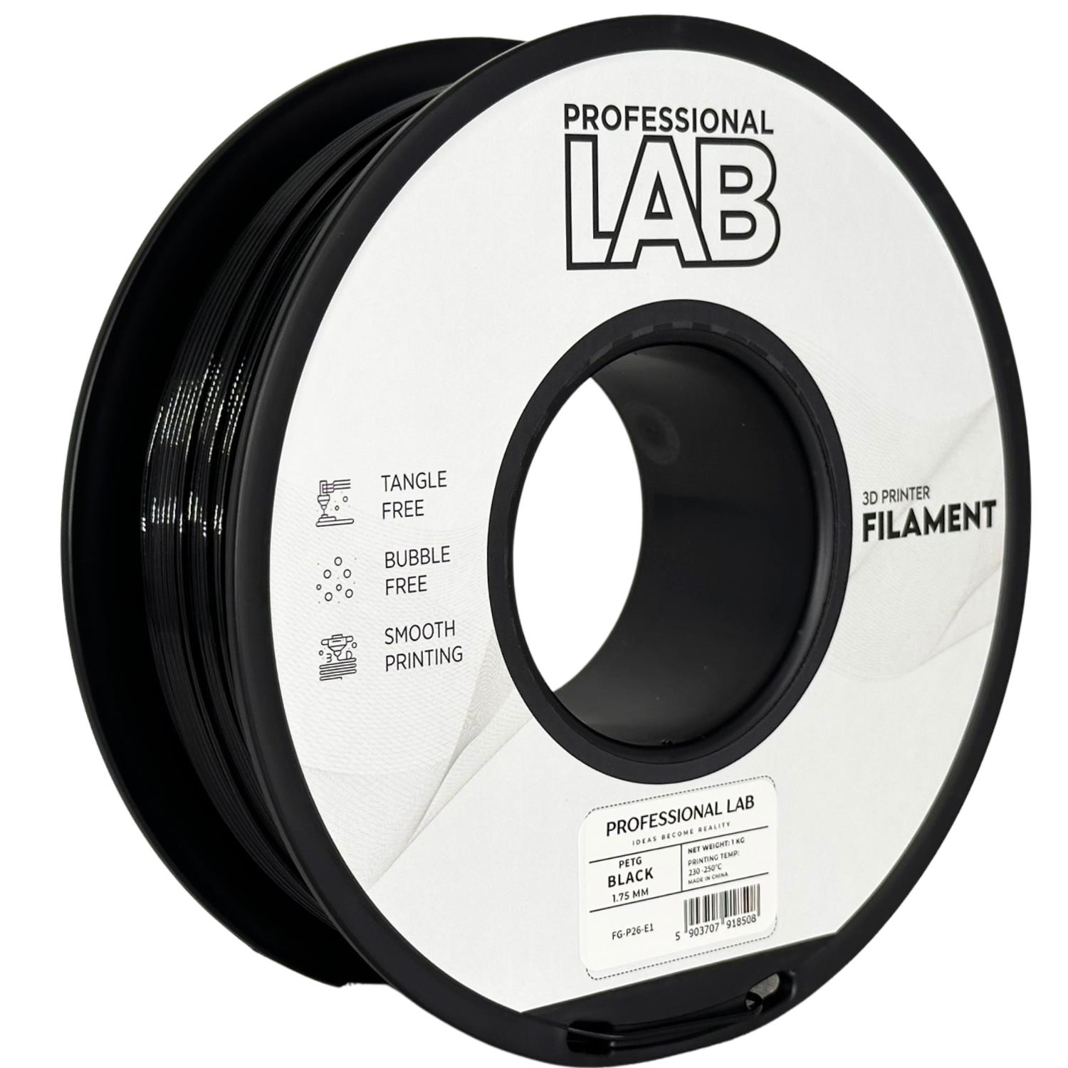 Obrázek Prof. Lab PETG Black (černá) 1 kg