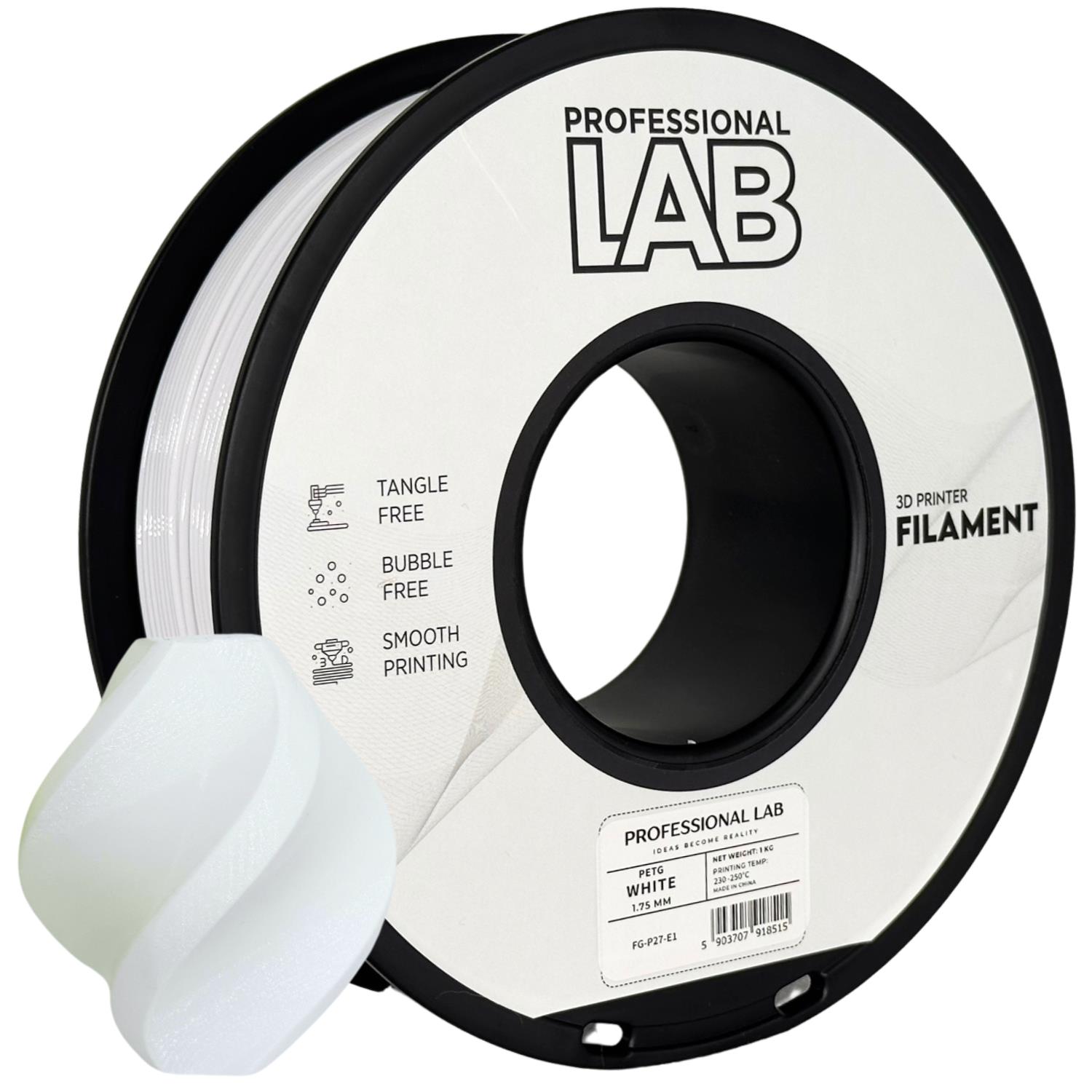 Prof. Lab PETG White (bílá) 1 kg