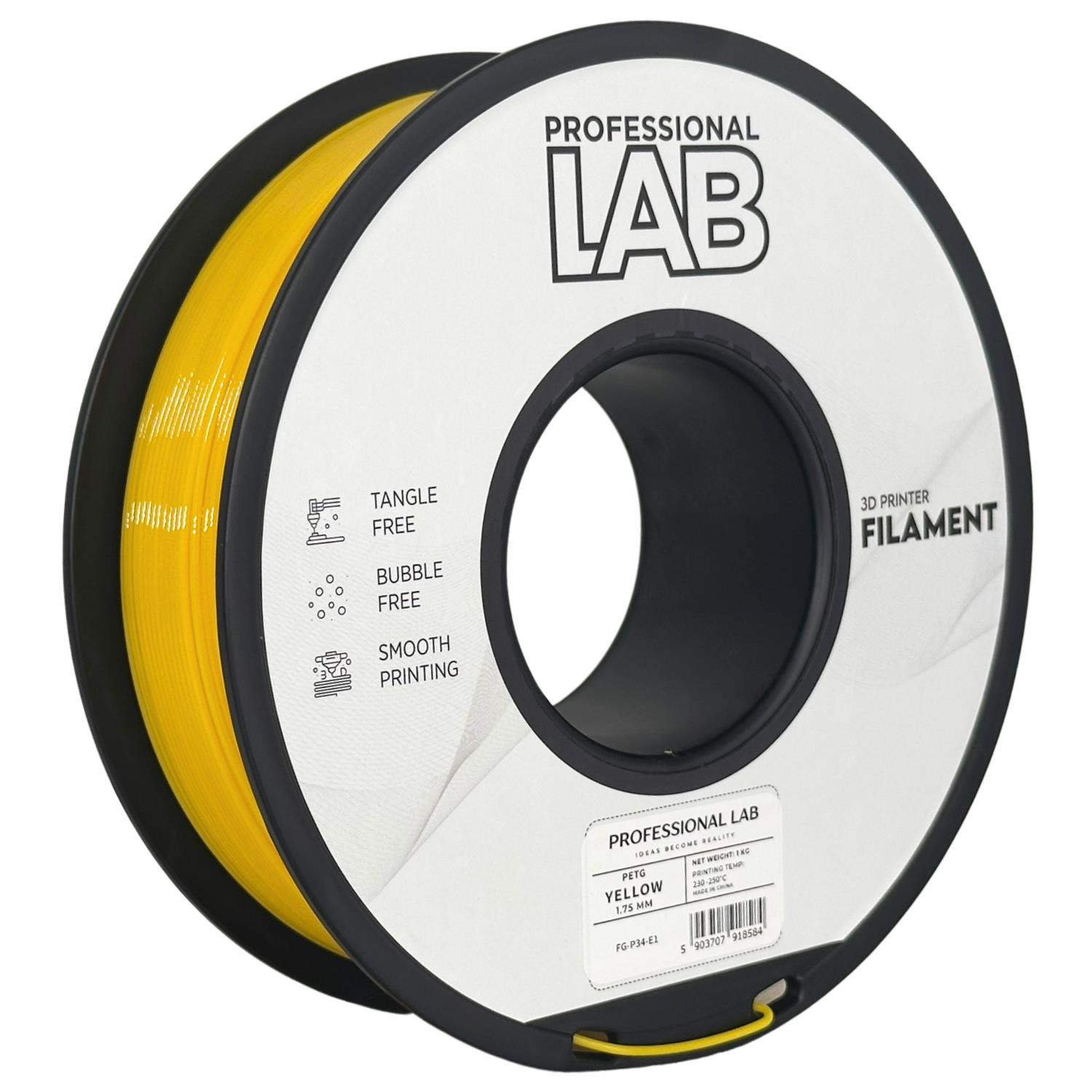 Prof. Lab PETG Yellow (žlutá) 1 kg