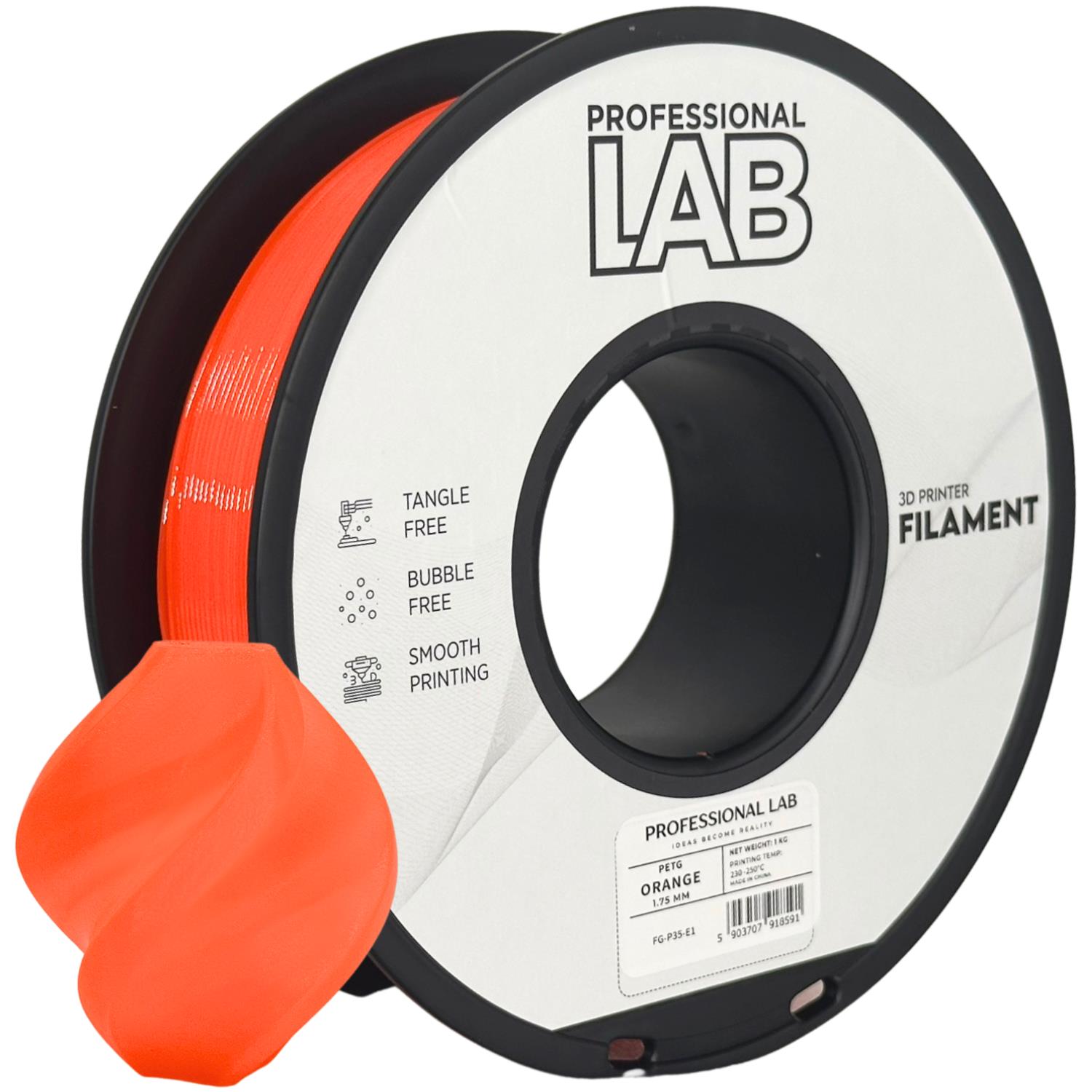 Prof. Lab PETG Orange (oranžová) 1 kg